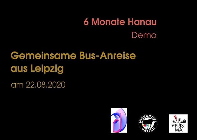 Hanau-Demo: Gemeinsame Bus-Anreise aus Leipzig