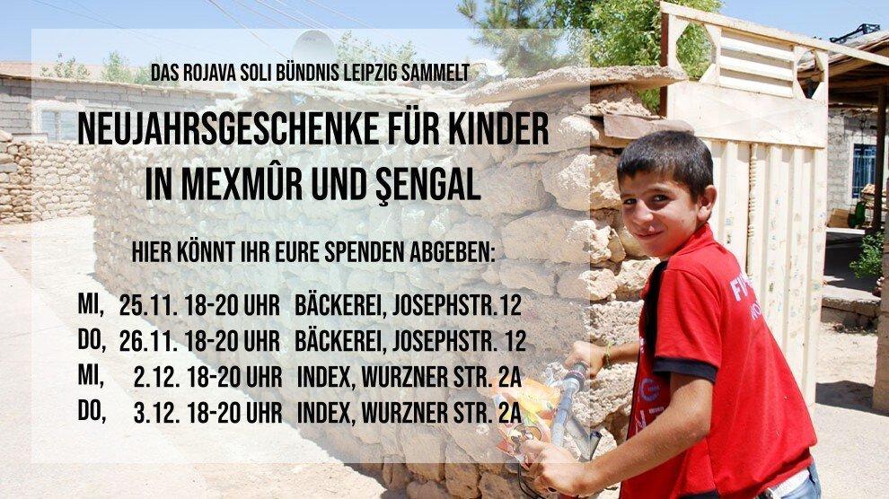 NEUJAHRSGESCHENKE FÜR KINDER IN MEXMÛR UND ŞENGAL