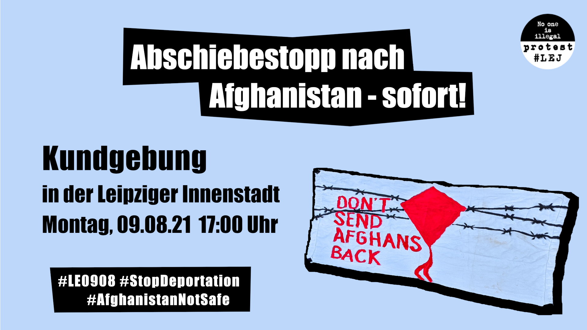 Protest gegen Abschiebung nach Afghanistan