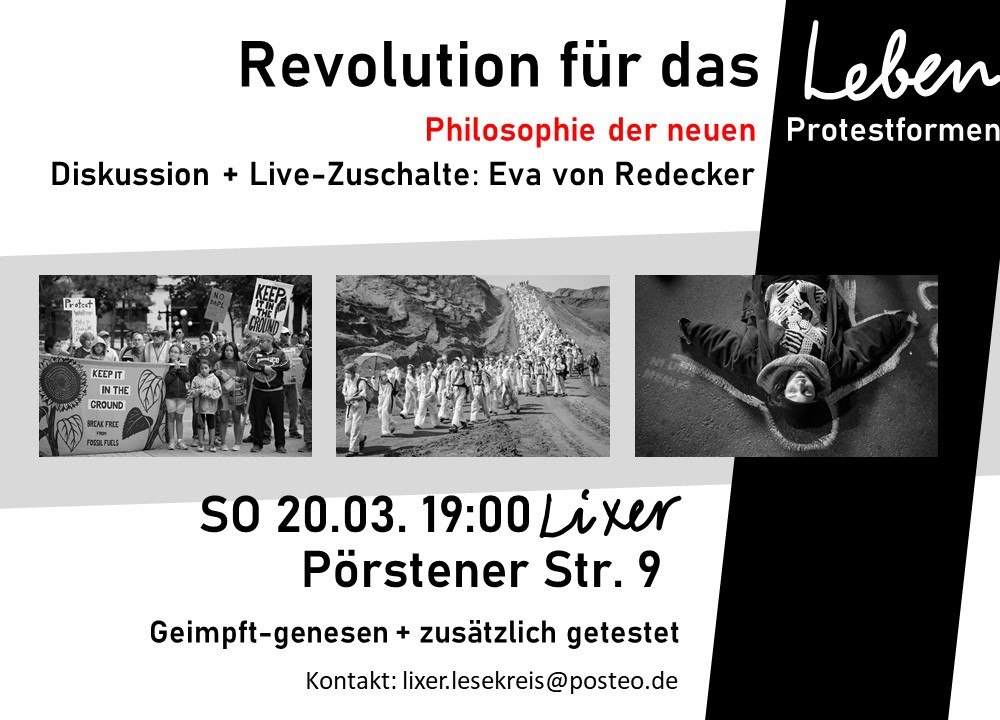 Revolution für das Leben : Diskussion und online Gespräch mit der Autorin Eva von Redecker
