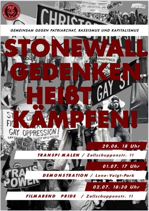 Stonewall Gedenken heißt Kämpofen! - Demo