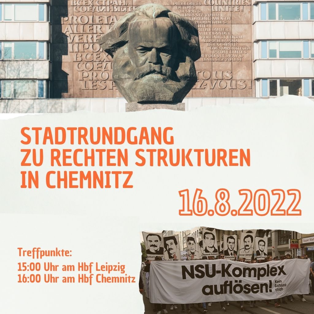 Stadführung zu rechten Strukturen in Chemnitz