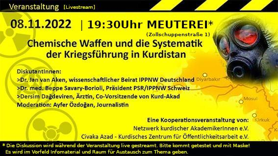 Chemische Waffen und die Systematik der Kriegsführung in Kurdistan [Livestream]