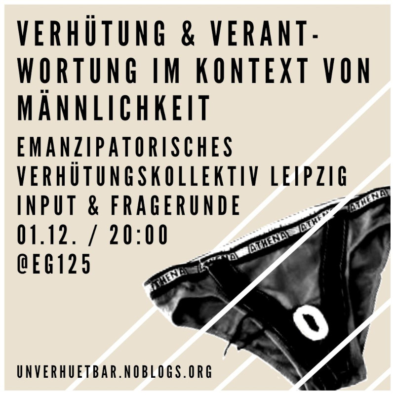 Verhütung und Verantwortung im Kontext von Männlichkeit (Input + Fragerunde)