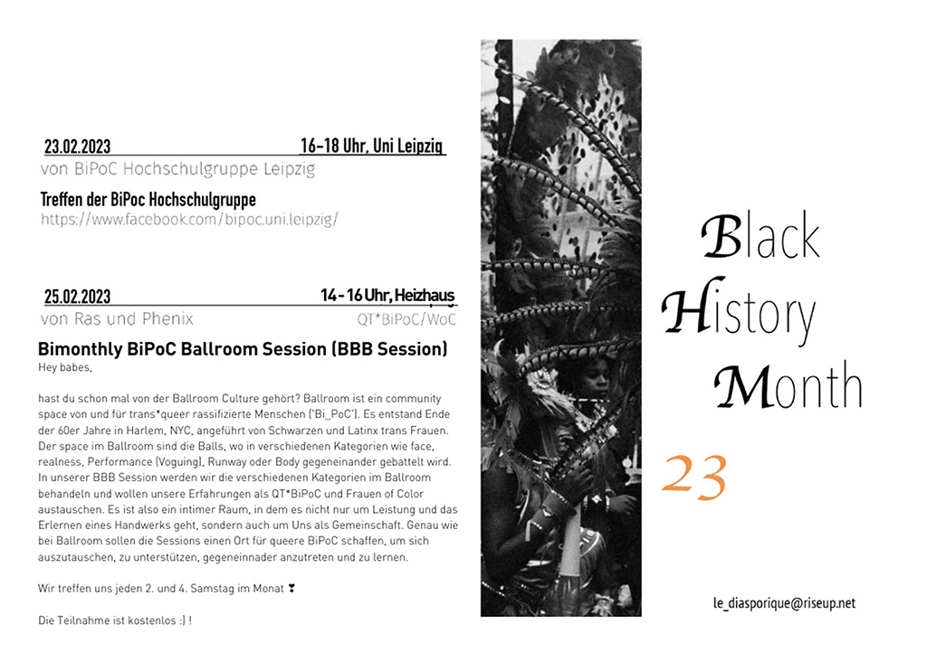 BlackHistoryMonth23: Bimonthly BiPoC Ballroom Session (BBB Session)