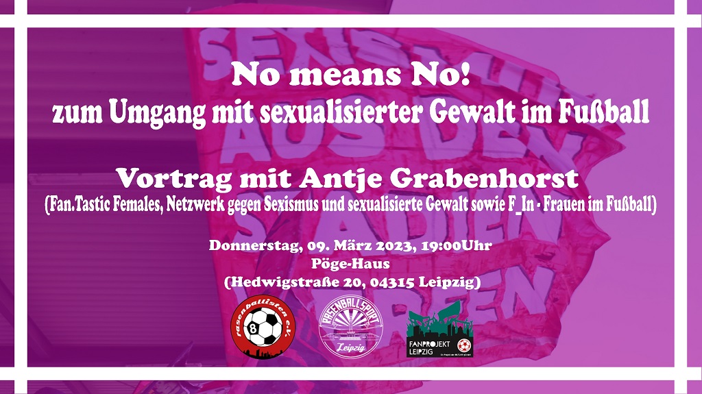 Vortrag: No means No! – zum Umgang mit sexualisierter Gewalt im Fußball