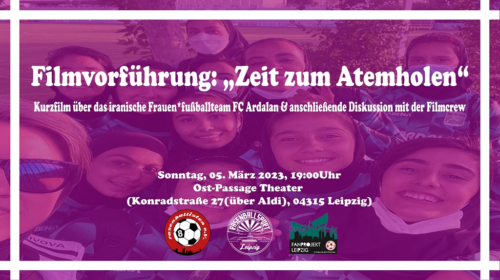 Film & Diskussion: „Zeit zum Atemholen“ – Frauenfußball-Team kickt gegen Unterdrückung