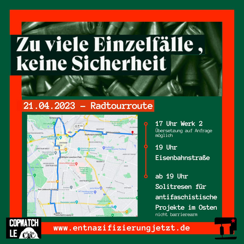 Fahrradtour "Entnazifizierung Jetzt"