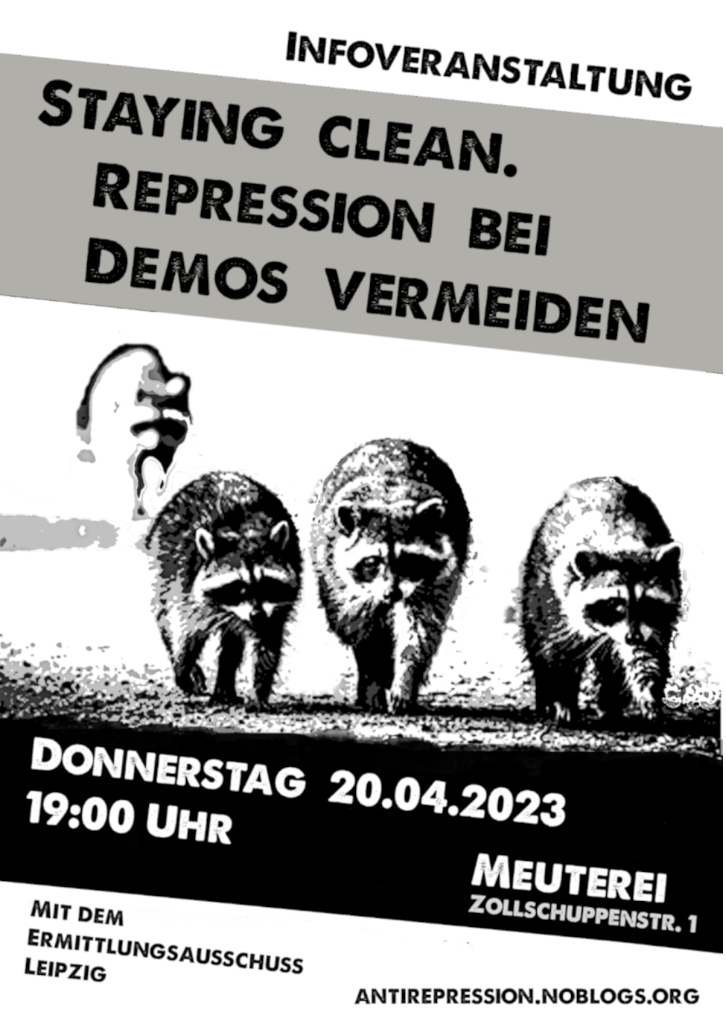 Staying clean - Repression bei Demos vermeiden