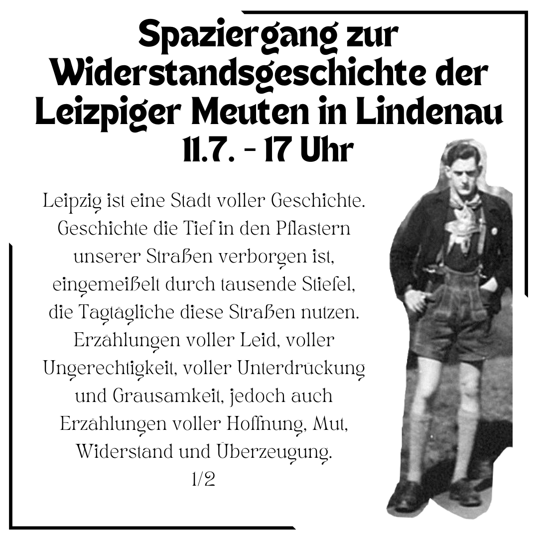 Stadtteilspaziergang zu den Leipziger Meuten - Sommertage im Café Ocka