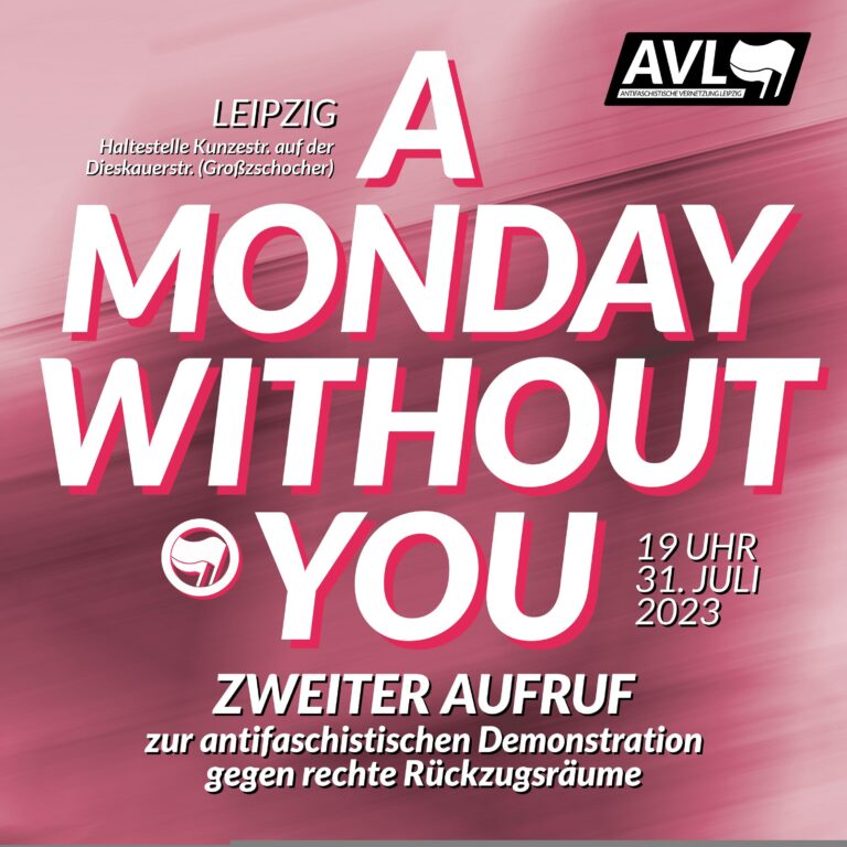 Antifaschistische Demonstration: a monday without you