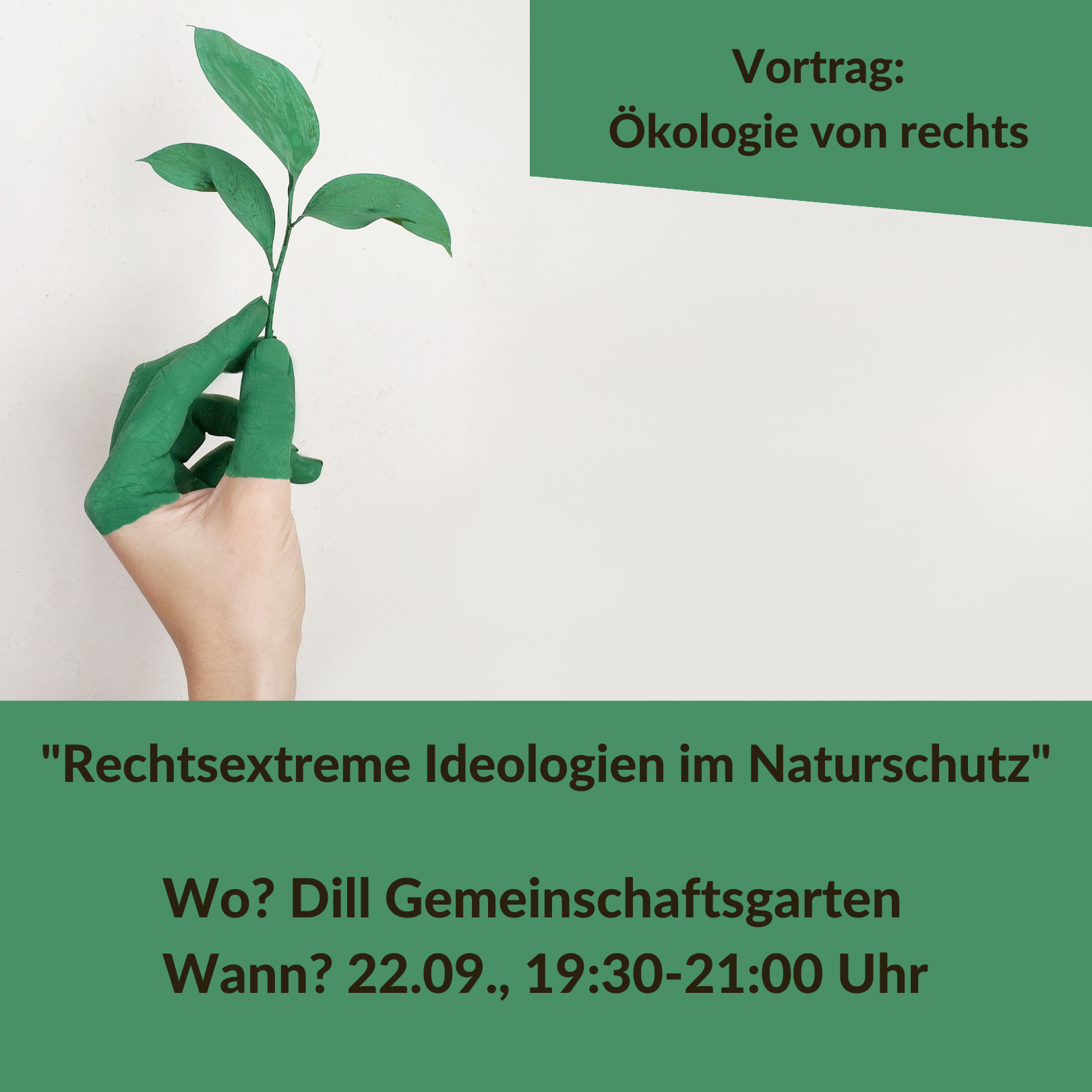 Ökologie von rechts: "Rechtsextreme Ideologien im Naturschutz"