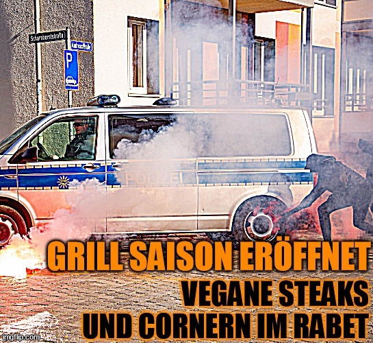 Grillen und Cornern im Rabet am 11.8.