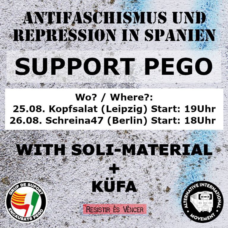 Antifaschismus und Repression in Spanien: Treffen mit katalanischen Genossen/Kufa