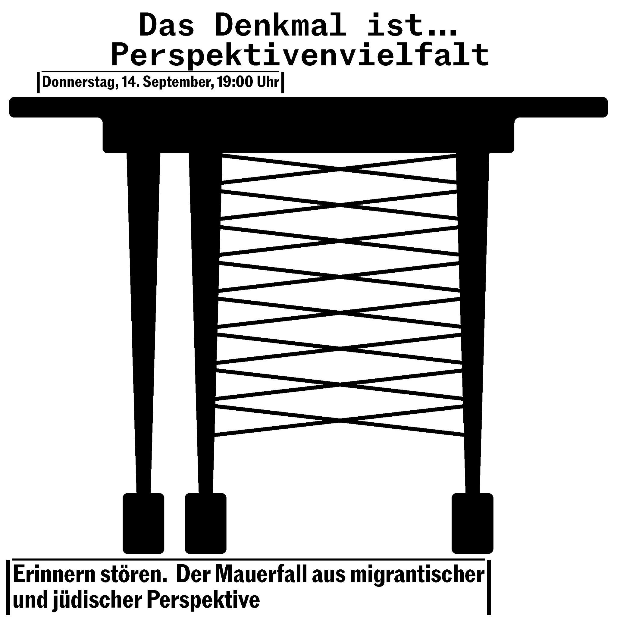 Das Denkmal ist ... Perspektivenvielfalt - Lesung aus Erinnern Stören.