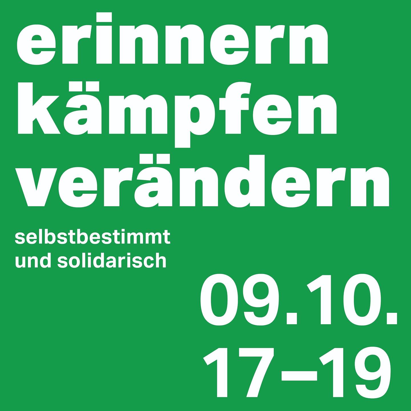 Liveübertragung zur Kundgebung in Halle "erinnern-kämpfen-verändern. selbstbestimmt und solidarisch"