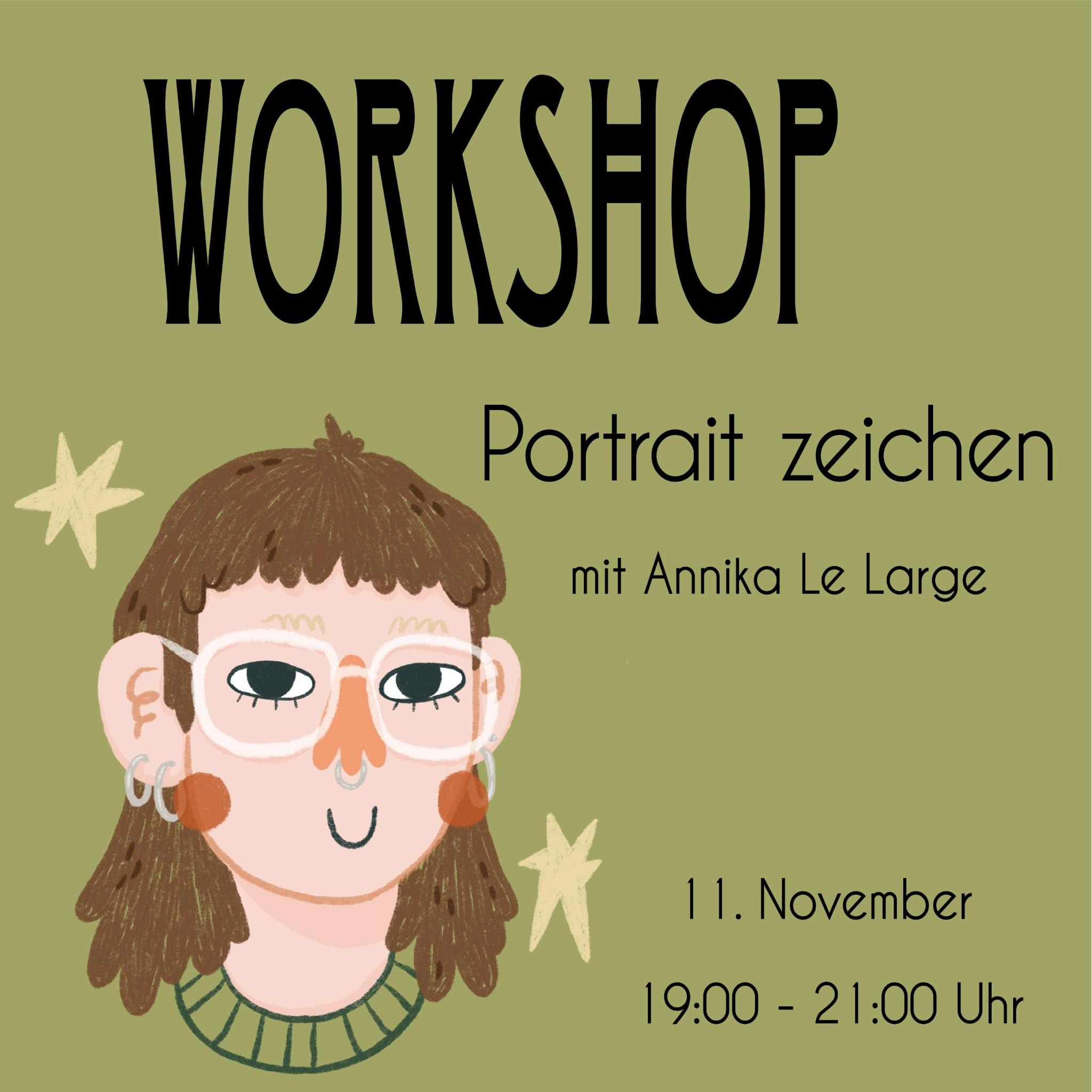 Workshop „Porträt zeichnen“ mit Annika Le Large