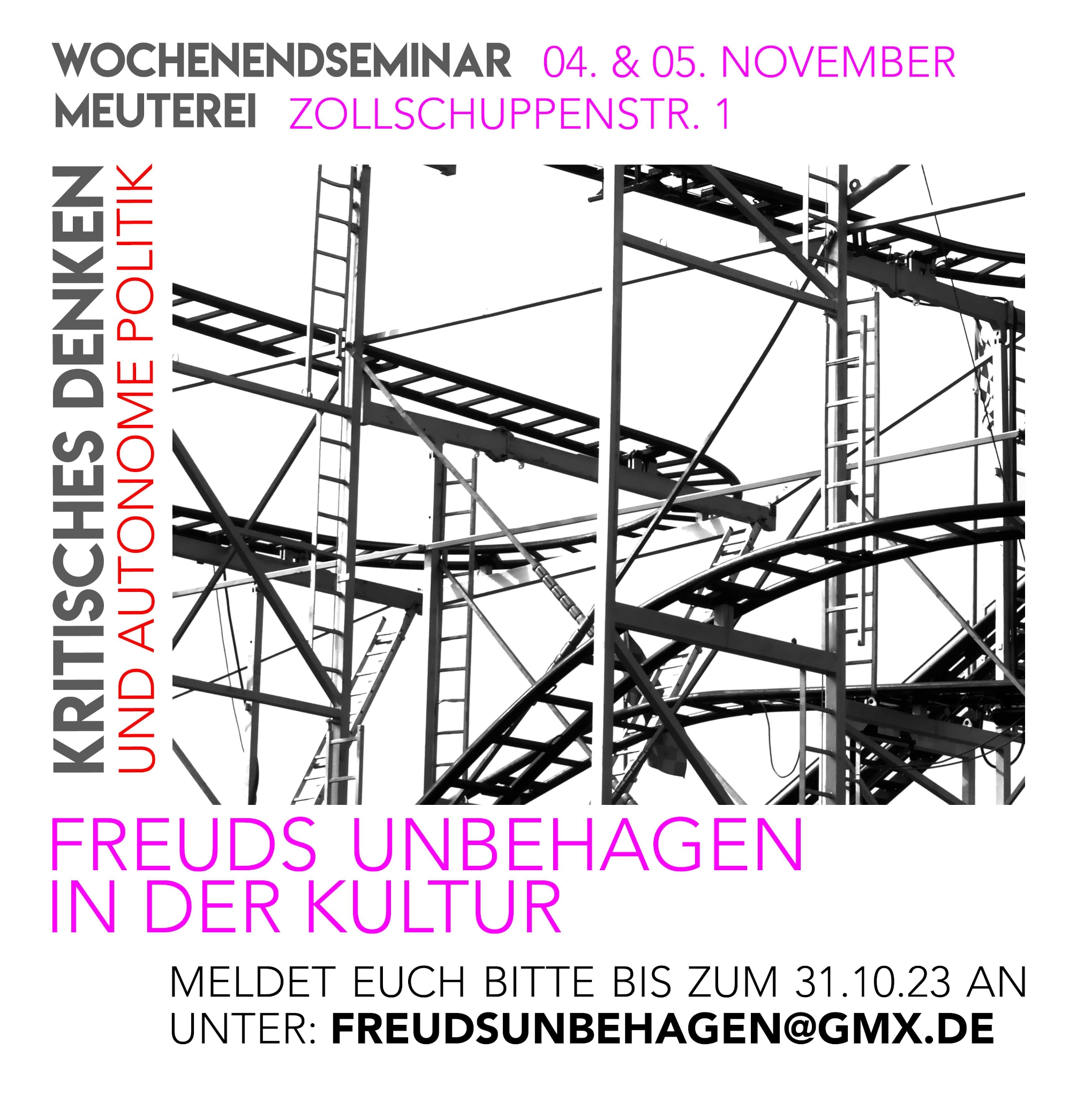 Einführendes Lektüreseminar zu Sigmund Freuds "Das Unbehagen in der Kultur"