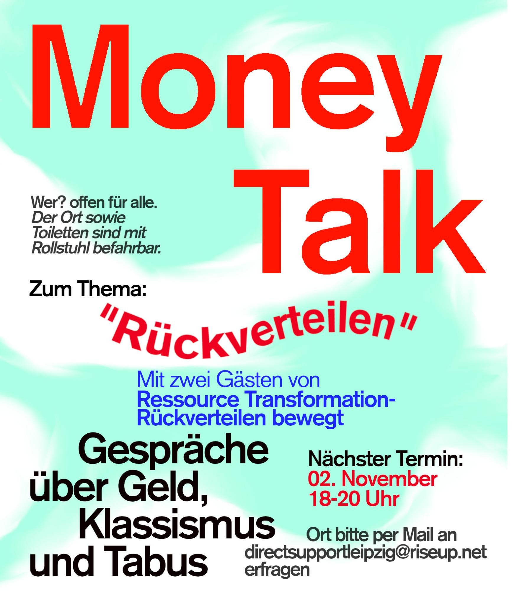 Money Talk zum Thema "Rückverteilung"