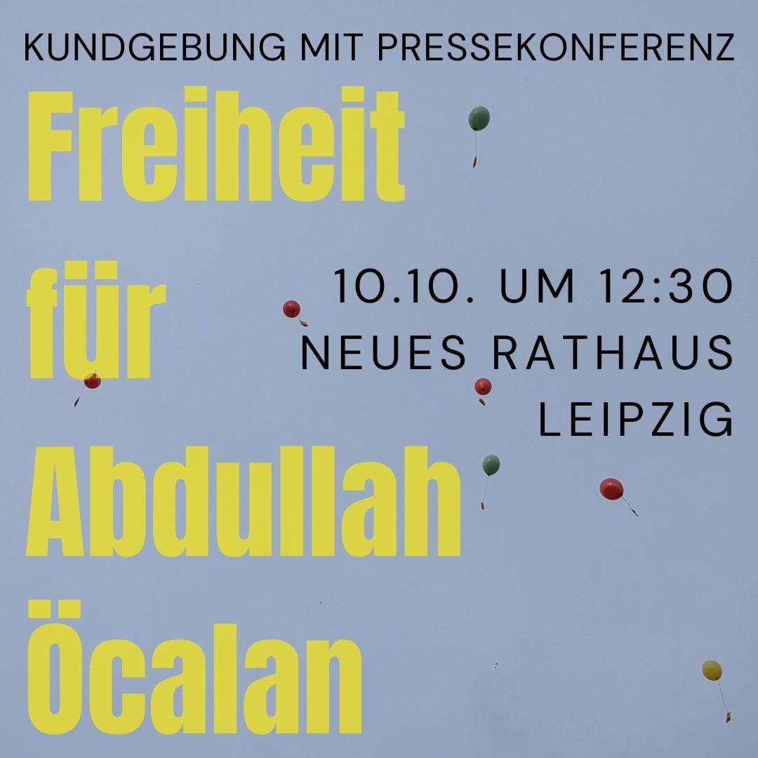 Kundgebung mit Pressekonferenz für die Freiheit von Abdullah Öcalan