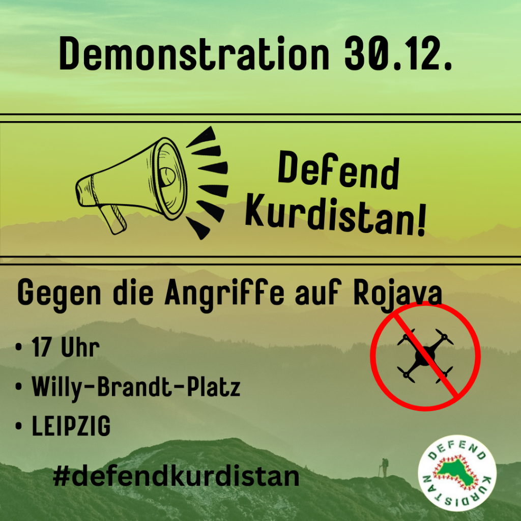 Demonstration gegen die Angriffe auf Rojava