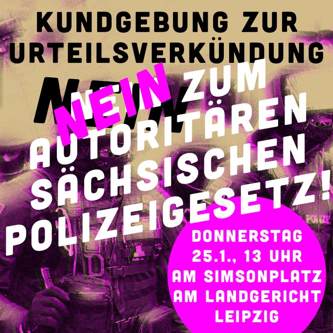 Es bleibt dabei: Nein zum autoritären sächsischen Polizeigesetz