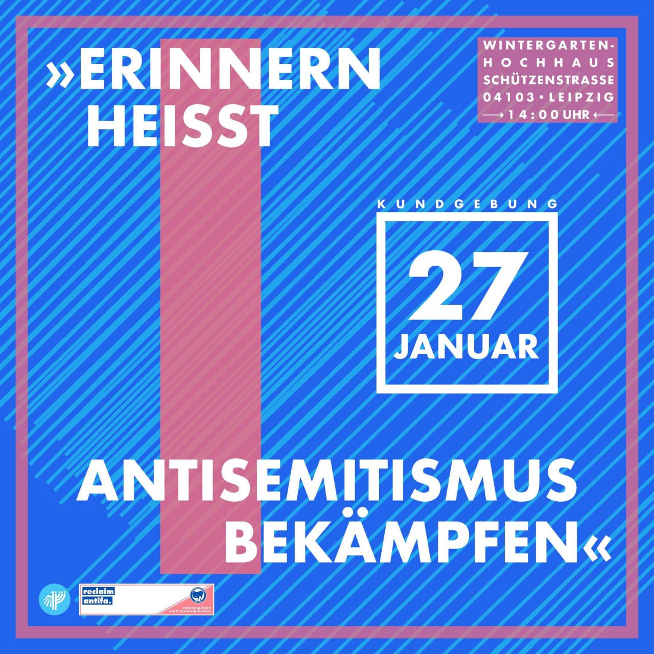 Kundgebung: Erinnern heißt Antisemitismus bekämpfen