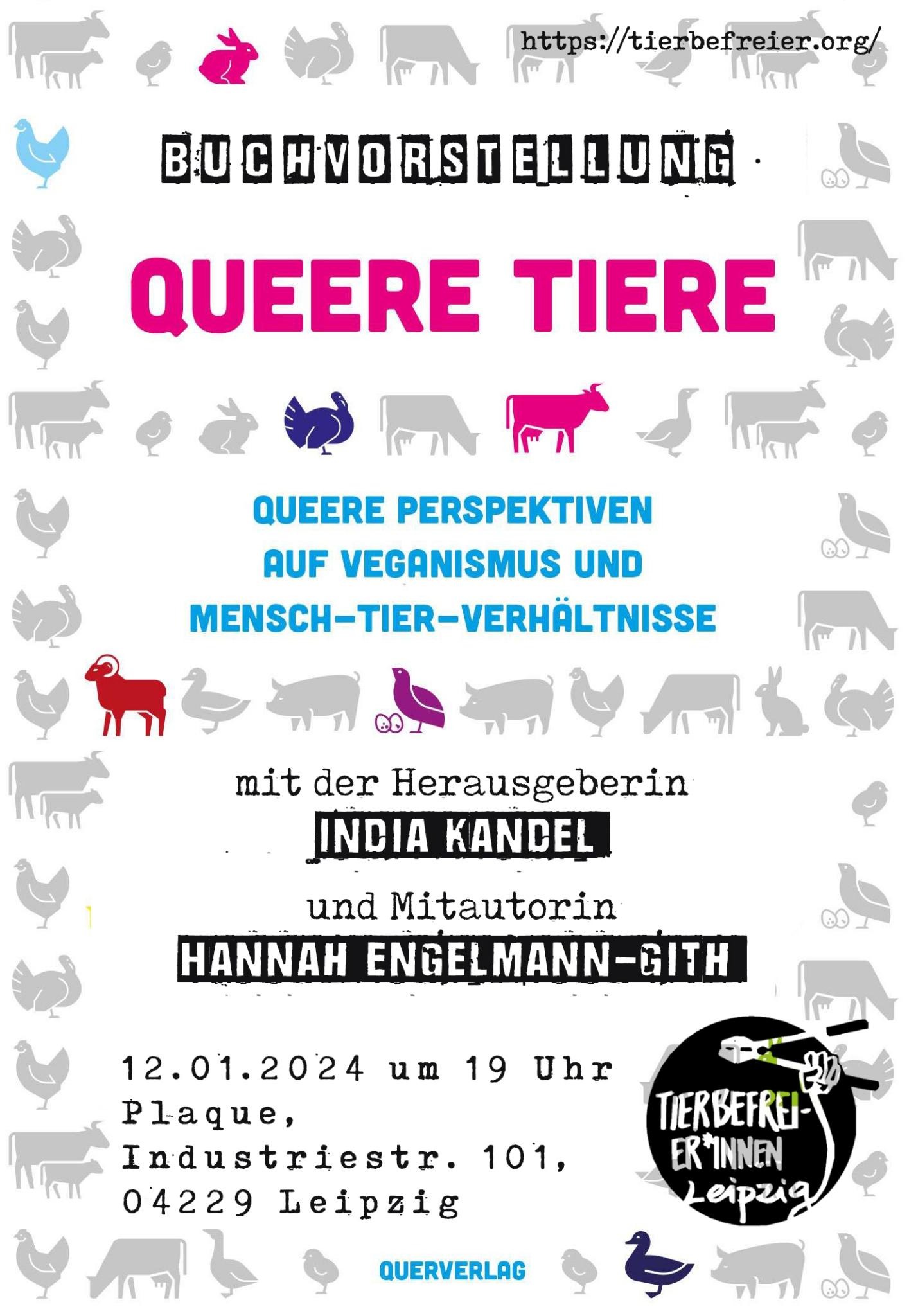 Buchvorstellung "Queere Tiere" mit Herausgeberin India Kandel und Co-Autorin Hannah Engelmann-Gith