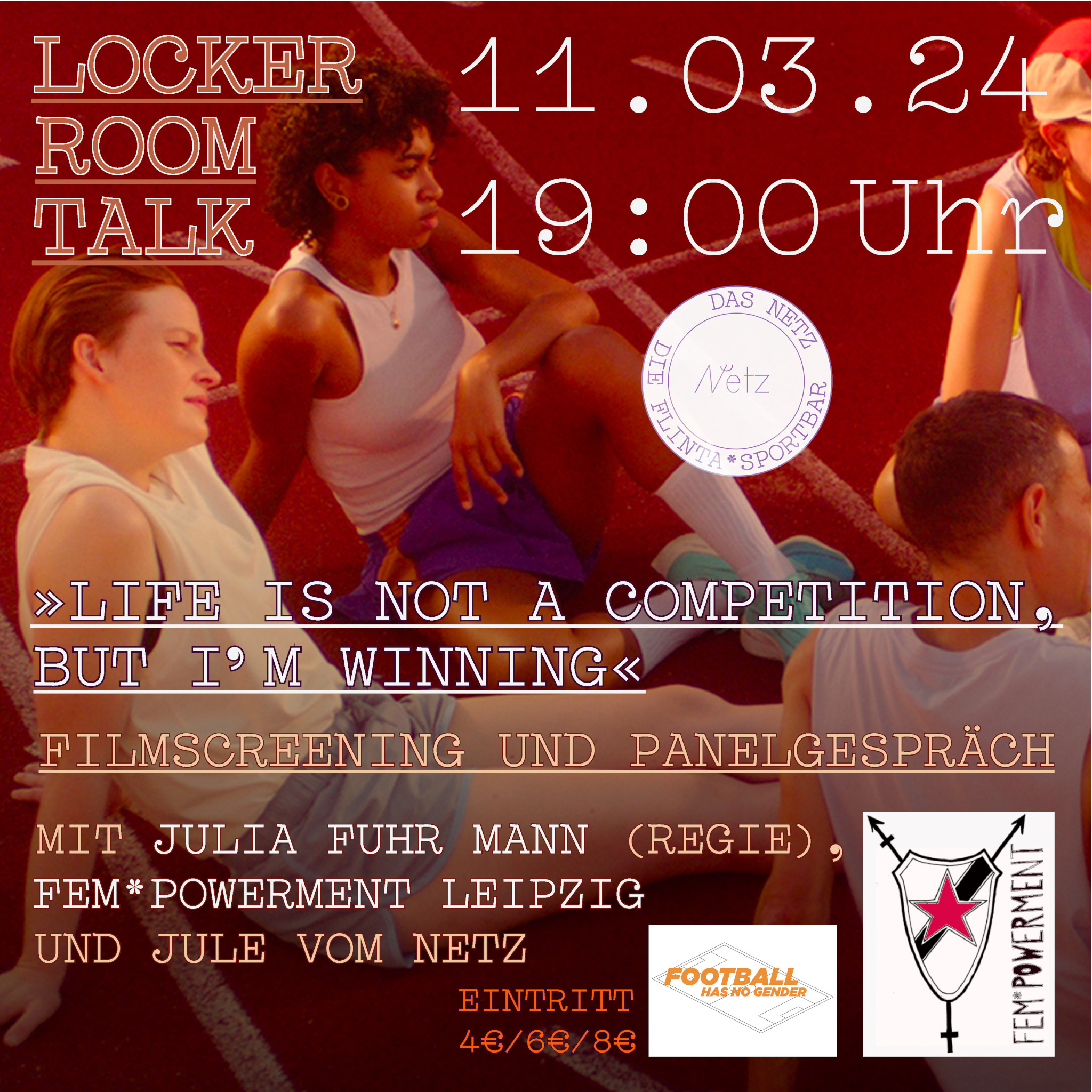 'Life is a not a competition, but I'm winning'  Screening + Panelgespärch ( unter Anwesenheit der Regisseurin Julia Fuhr Mann)