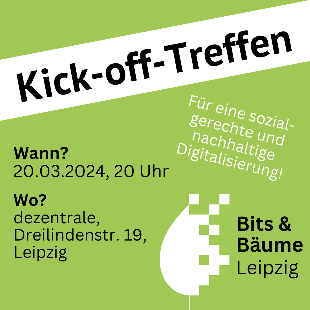 Bits & Bäume Kick-Off Treffen Regionalgruppe Leipzig
