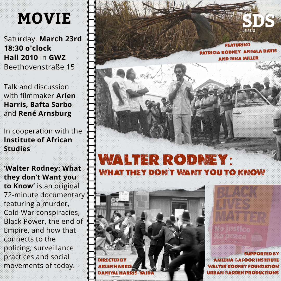 Movie "Walter Rodney: What They Don´t Want You to Know"​​​​​​​