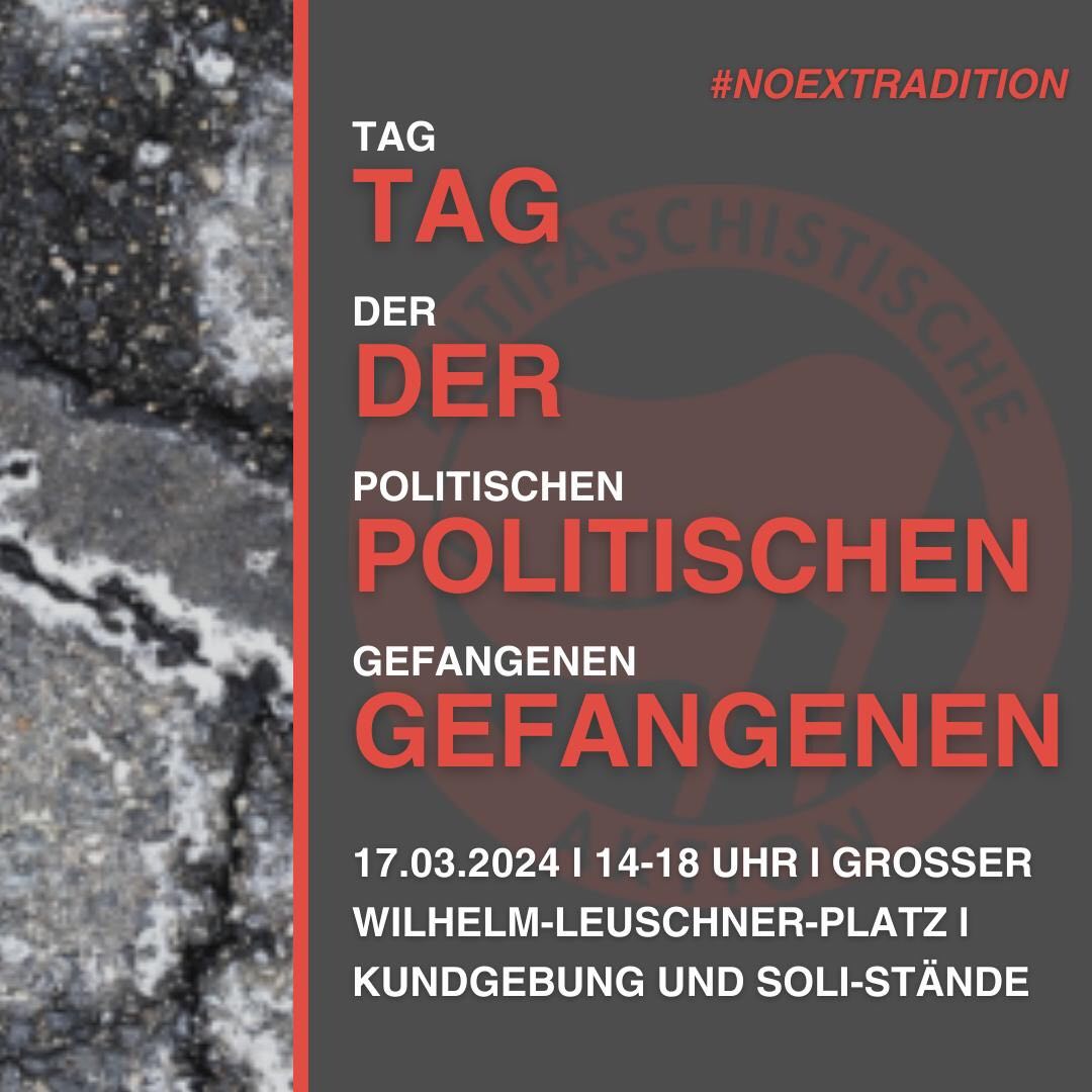 Tag der politischen Gefangenen - Kundgebung und Solistände