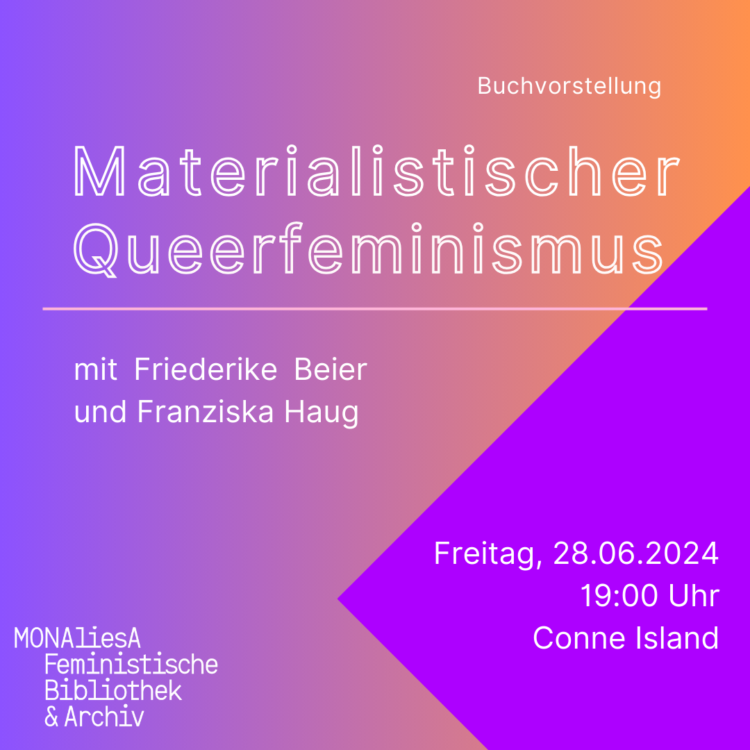 Materialistischer Queerfeminismus - Buchvorstellung über Theorien zu Geschlecht und Sexualität