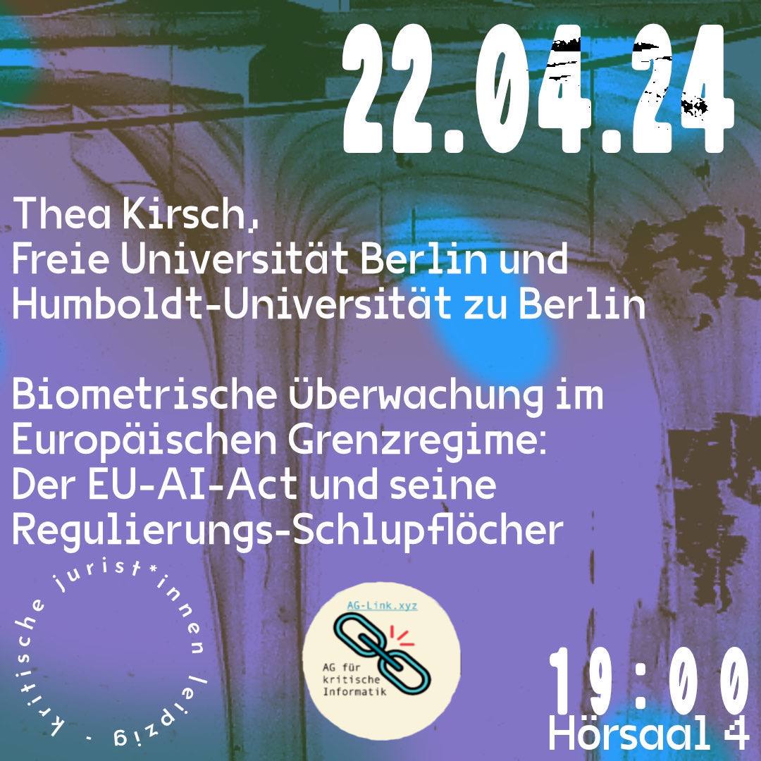 Biometrische Überwachung im Europäischen Grenzregime: Der EU-AI-Act und seine Regulierungs-Schlupflöcher - Thea Kirsch