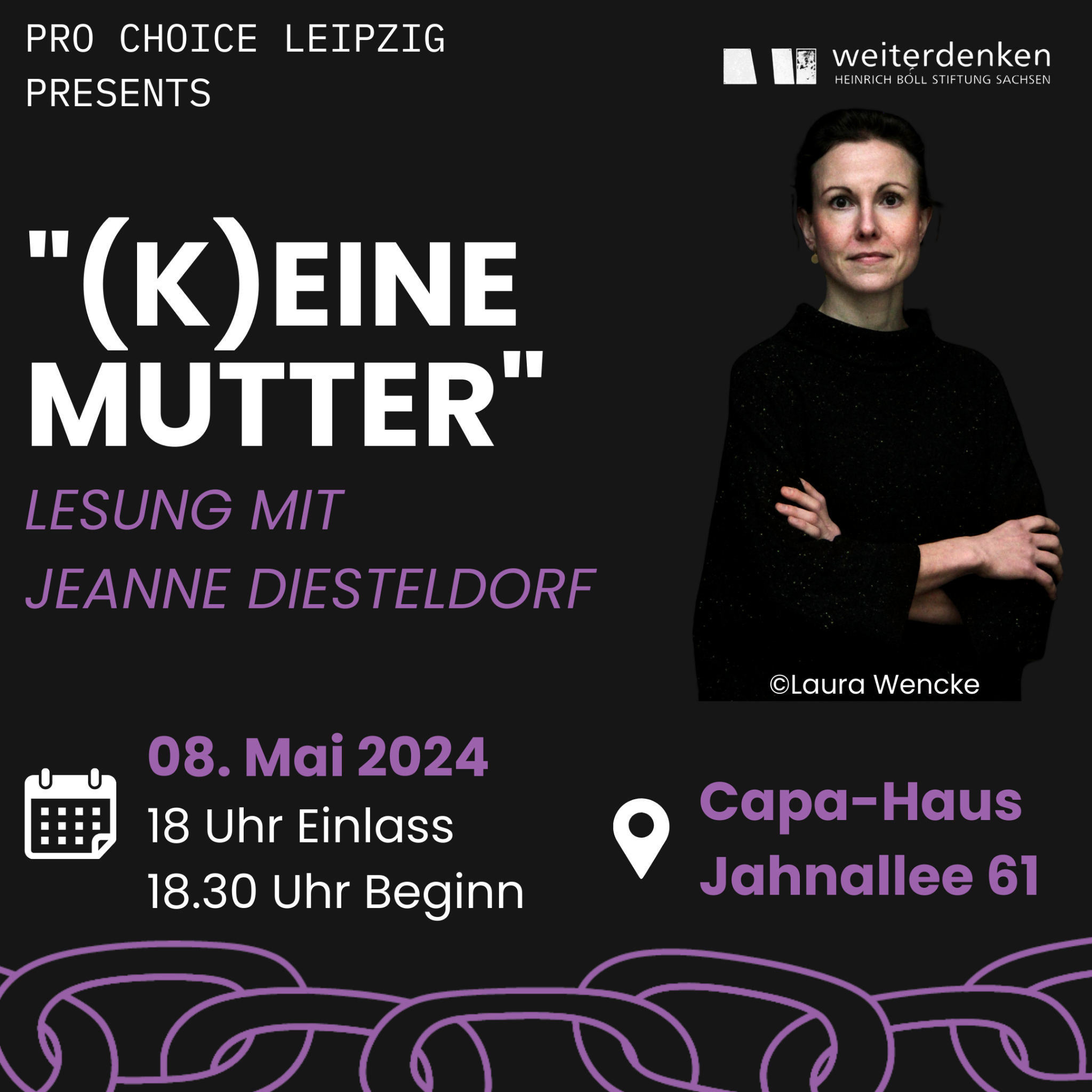 (K)EINE MUTTER - Lesung mit Jeanne Diesteldorf