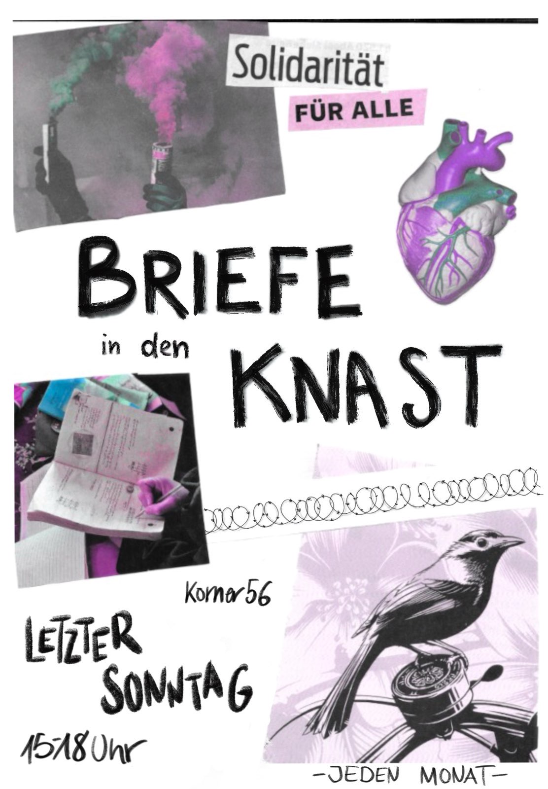 Gemeinsam Briefe schreiben in den Knast!