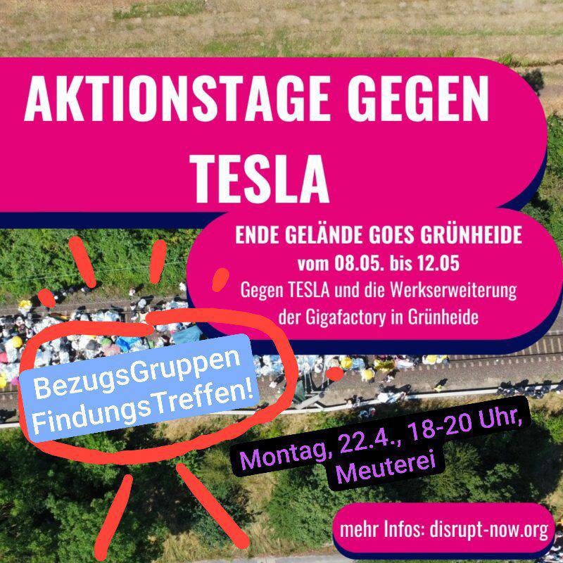 Bezugifindungstreffen für die Tesla-Aktionstage