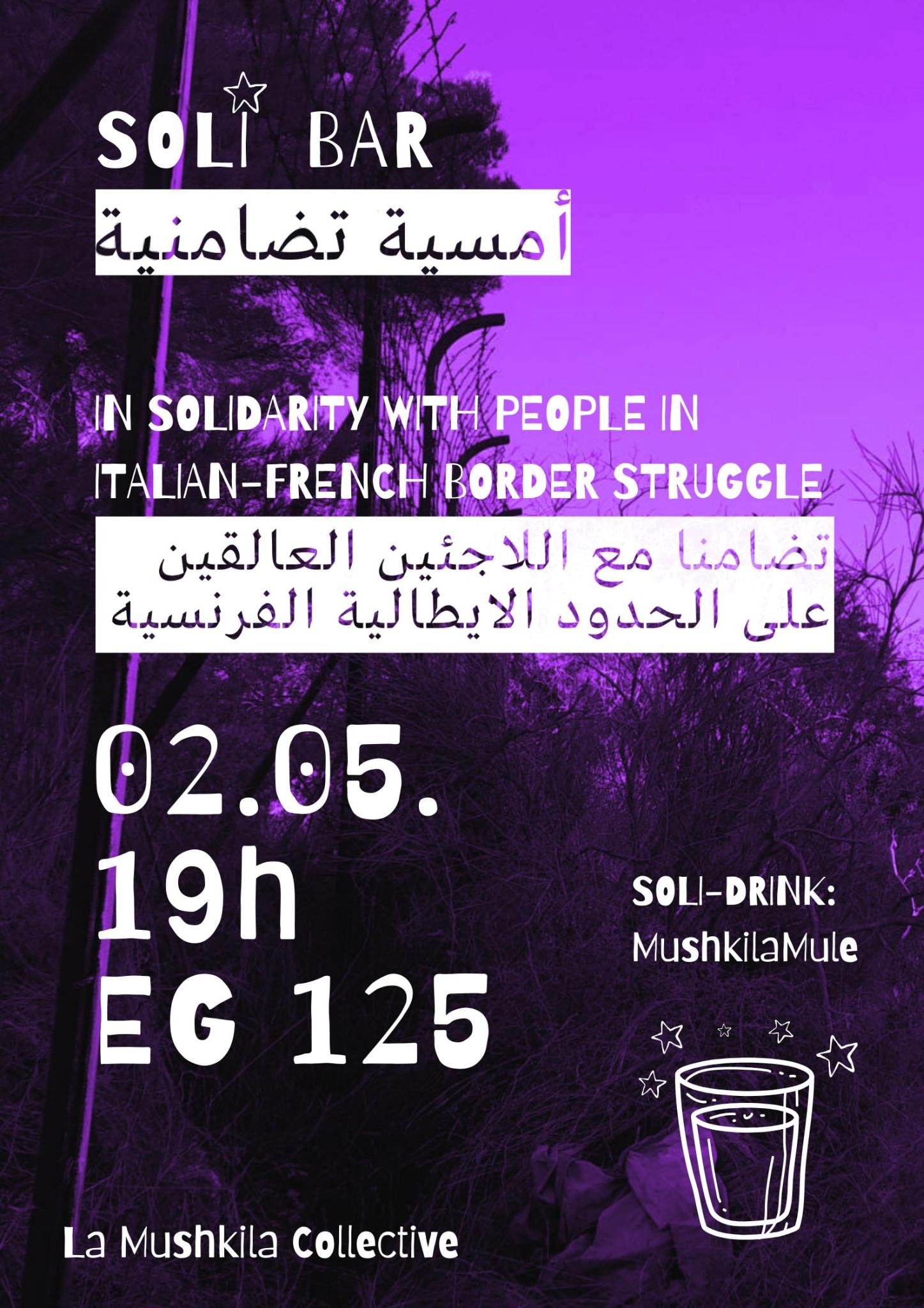 SoliBar | in solidarity with people in the italien-french border struggle