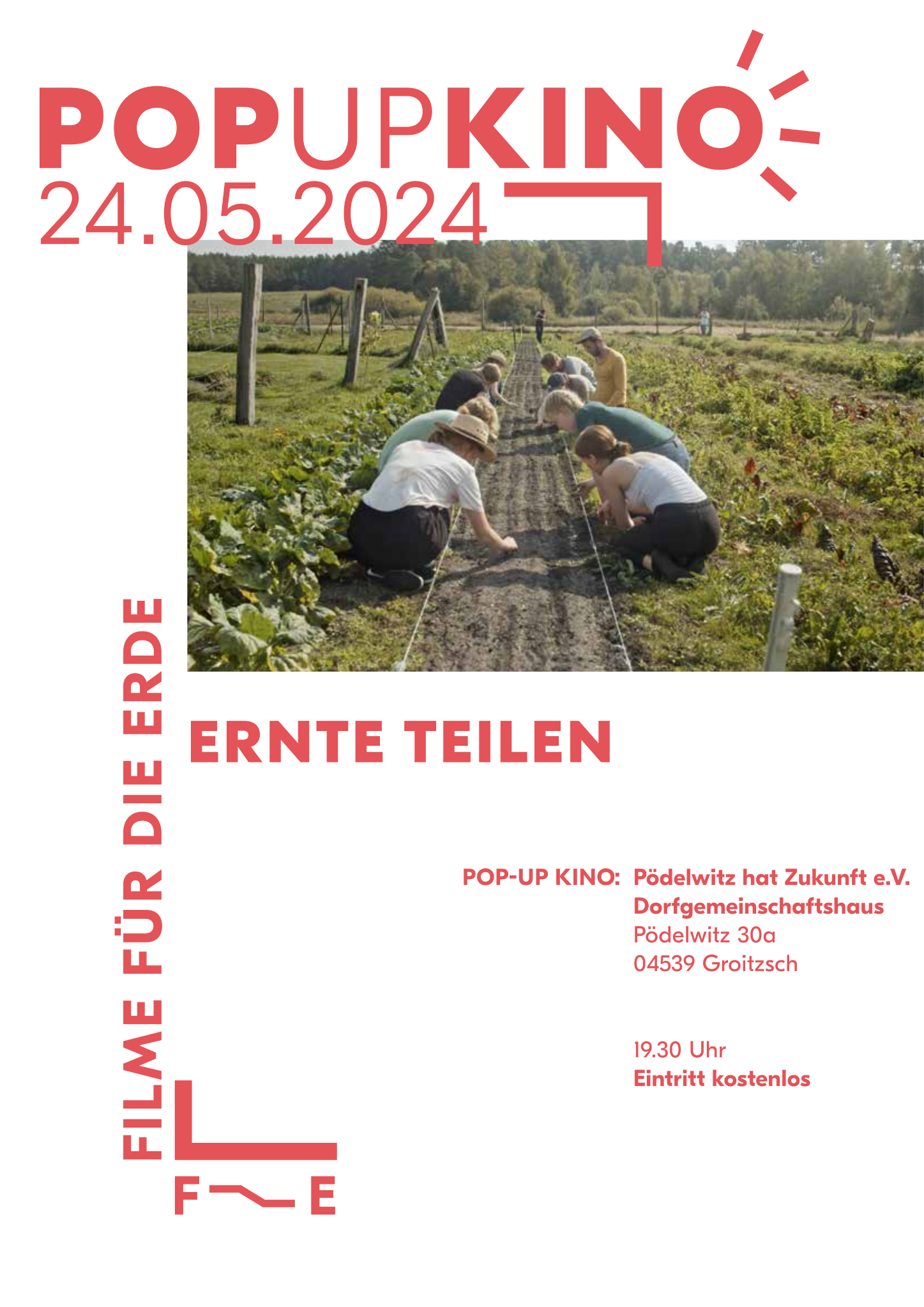 Pop Up Kino Filme für die Erde: Ernte teilen + Küfa