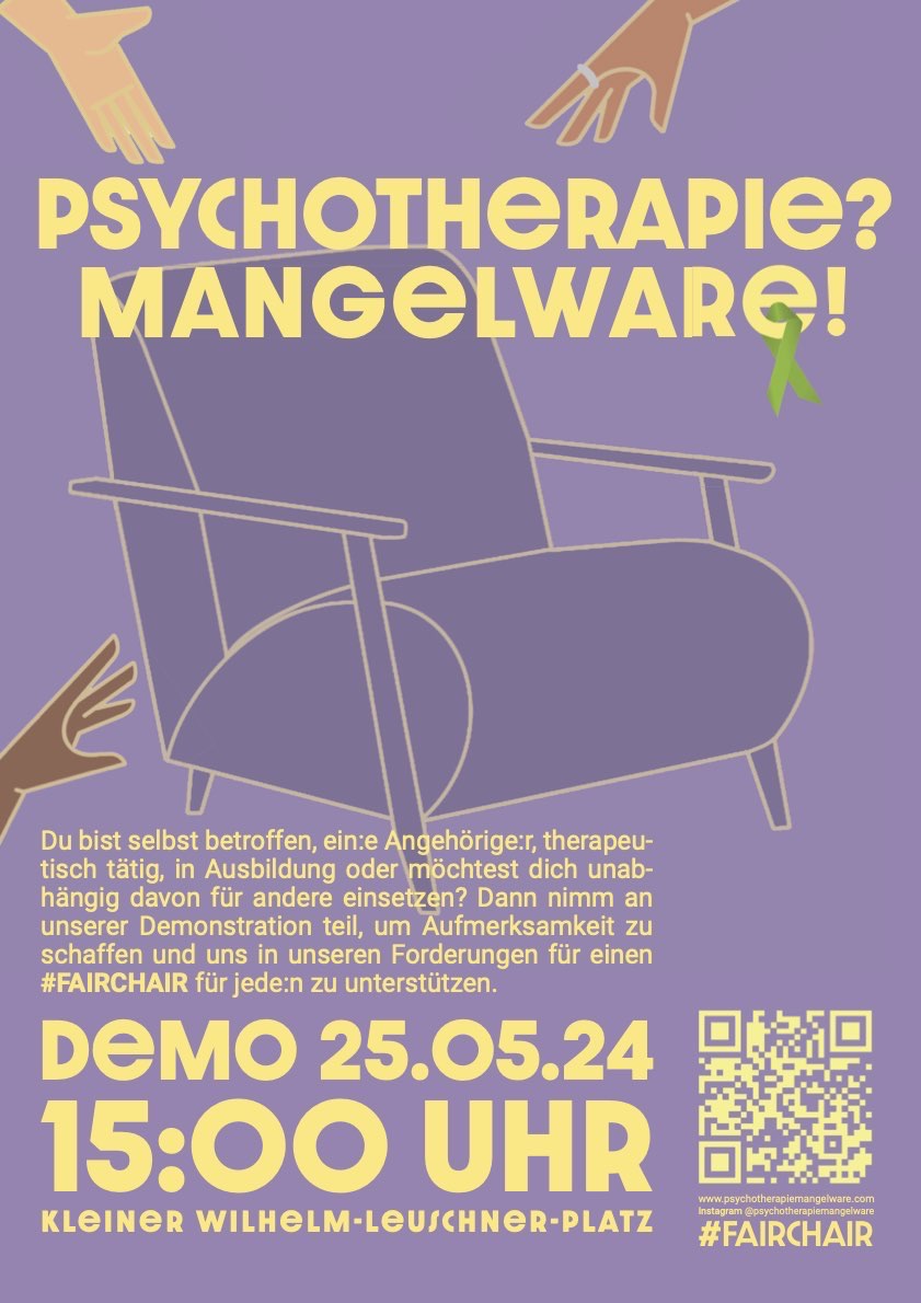 Demo: Psychotherapie? Mangelware!