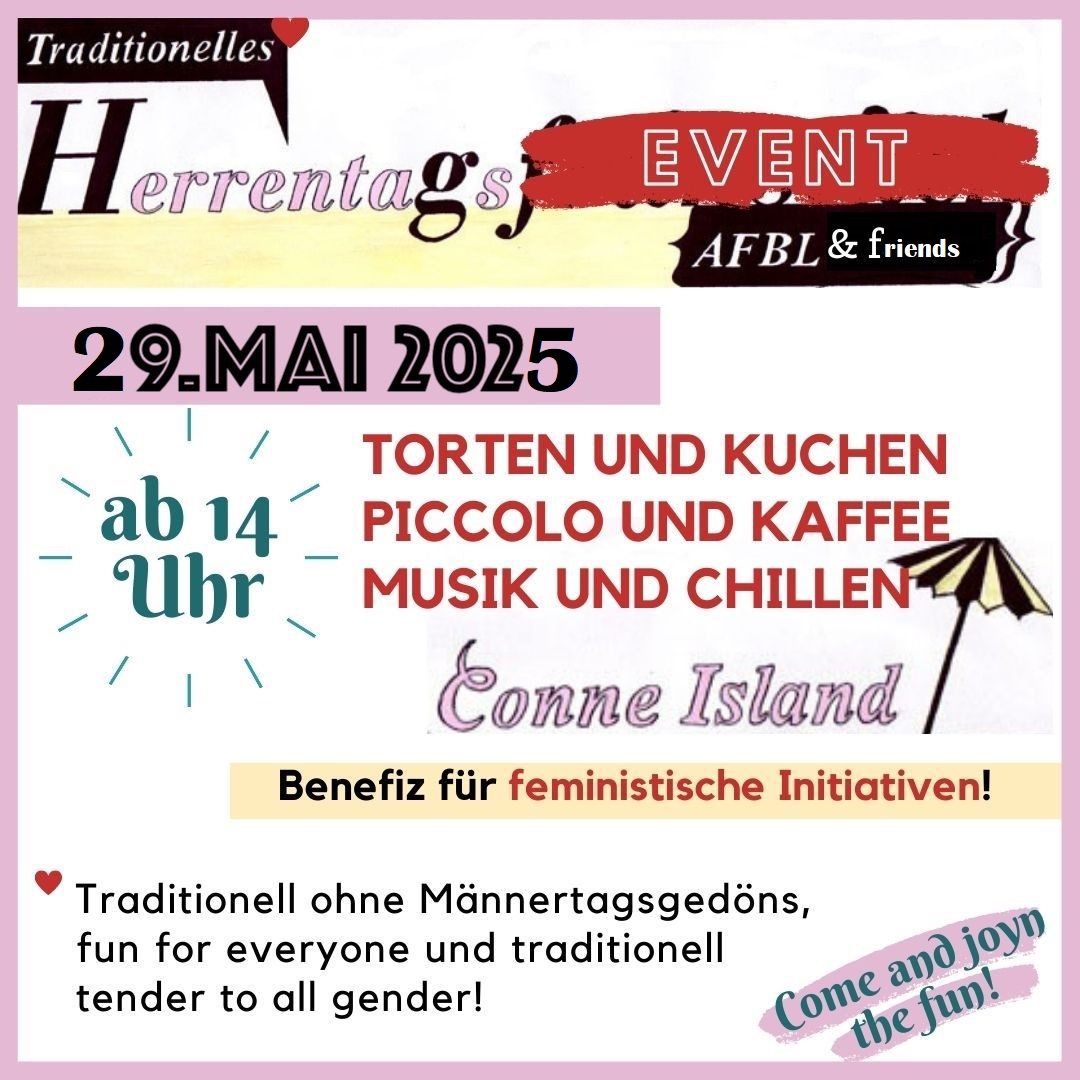 Traditionelles Herrentagsevent - afbl & friends laden ein