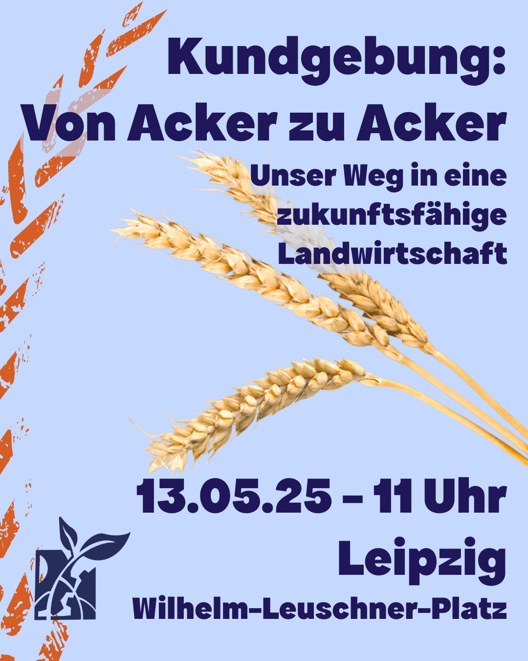 "Von Acker zu Acker: Unser Weg in eine zukunftsfähige Landwirtschaft" Kundgebung von Disrupt
