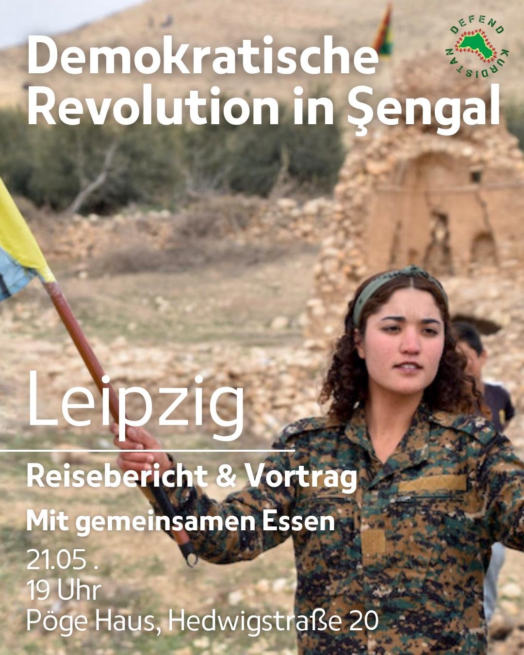 Vortrag zum demokratischen Aufbau in Şengal (+ Küfa)