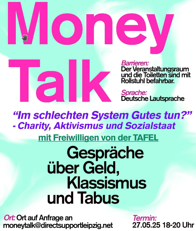 money talk: "Im Schlechten System Gutes tun?" - Charity, Aktivismus und Sozialstaat