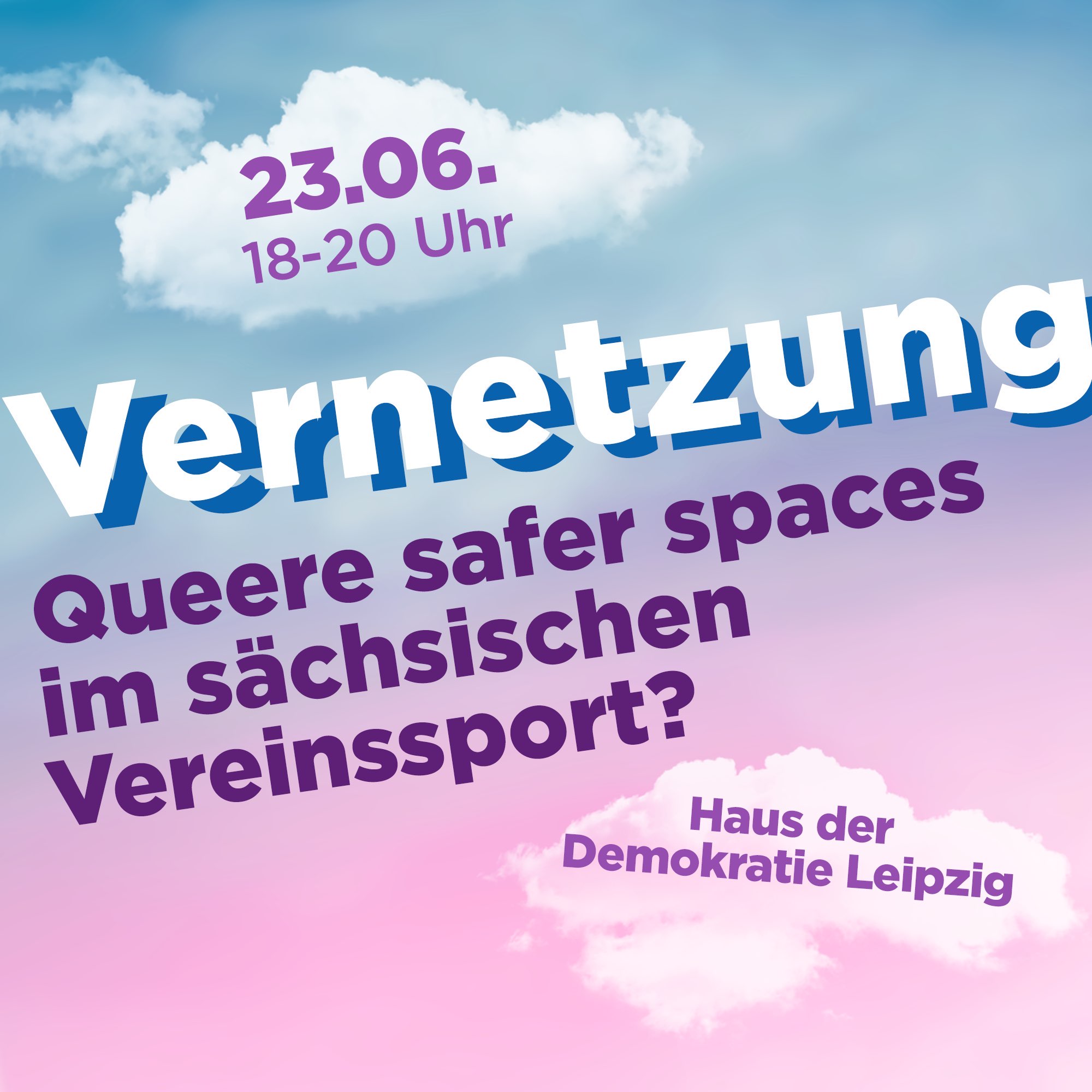Vernetzungstreffen: Queere safer spaces im sächsischen Vereinssport?
