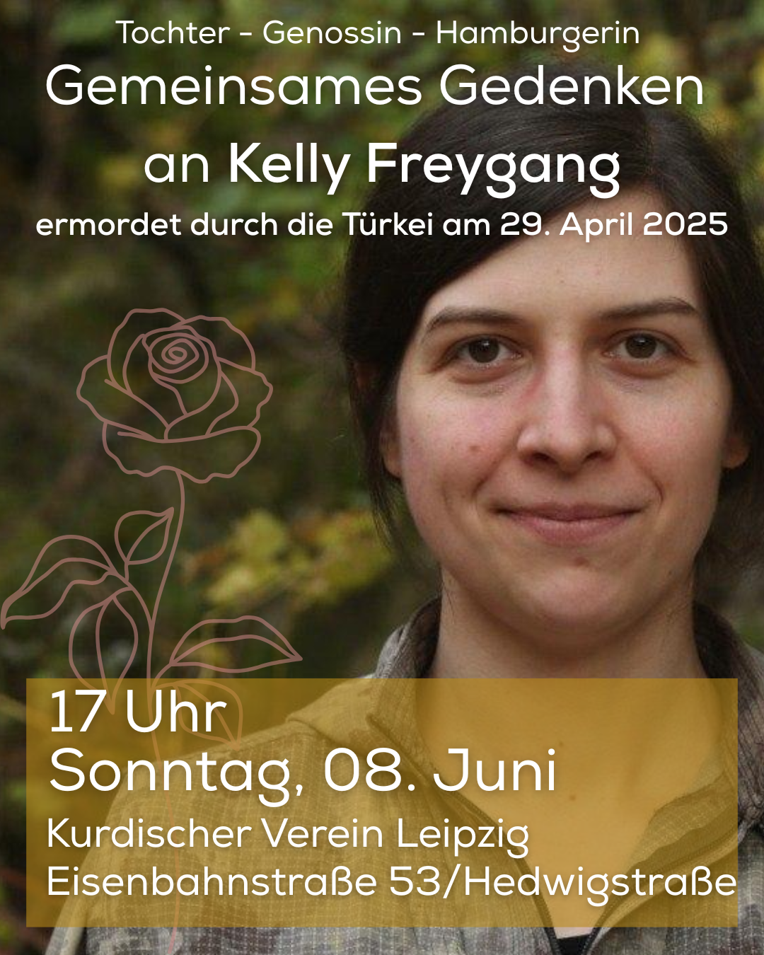 Gemeinsames Gedenken an Kelly Freygang - Tochter - Genossin - Hamburgerin
