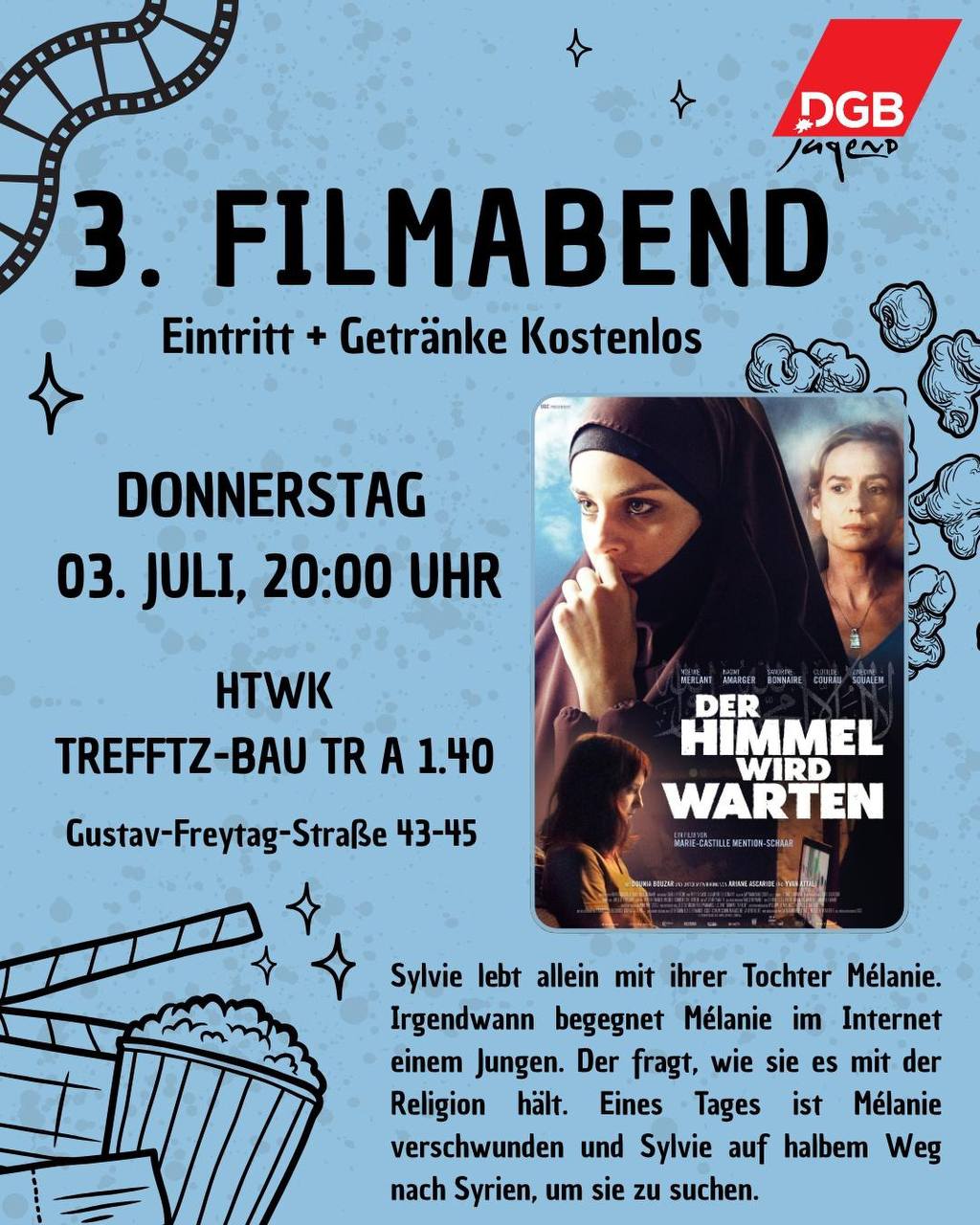 Gewerkschaftlicher Filmabend: "Der Himmel wird warten"