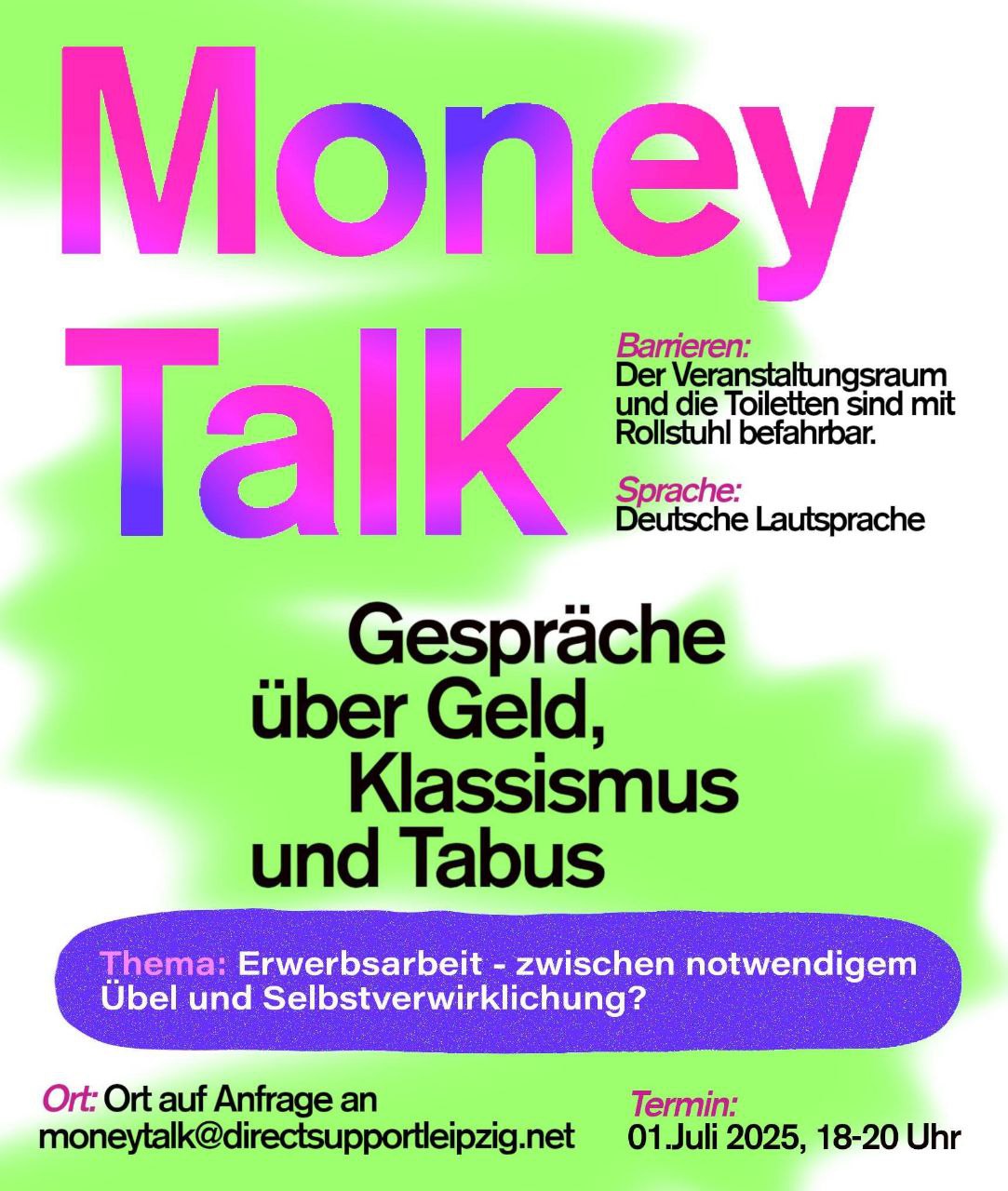 Money Talk | Erwerbsarbeit: zwischen notwendigem Übel und Selbstverwirklichung?