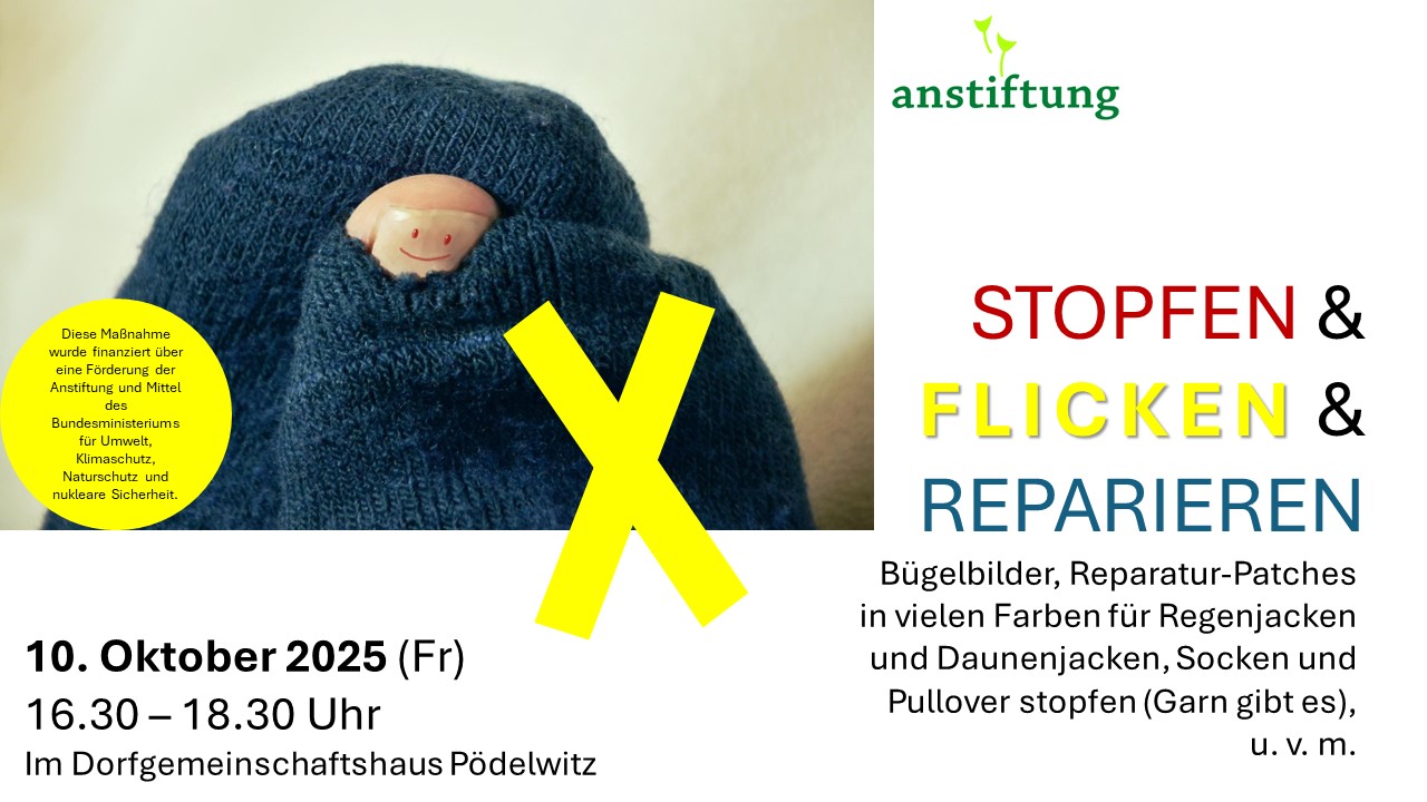 Stopfen & Flicken & Reparieren in Pödelwitz - Löcher stopfen neben großem Tagebauloch