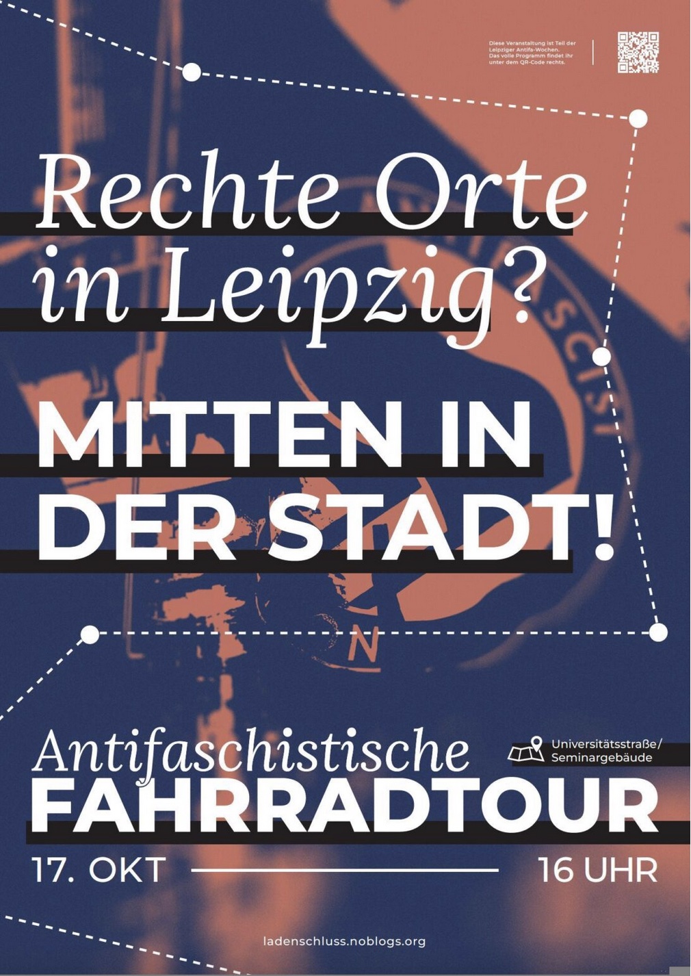 Antifaschistische Fahrradtour – Rechte Orte in Leipzig? – Mitten in der Stadt!